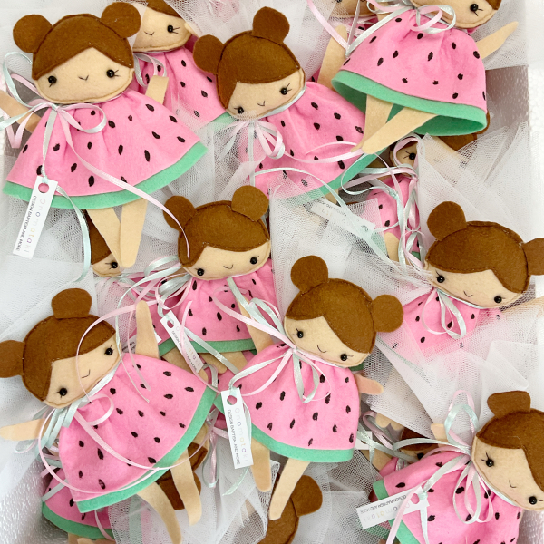 Μπομπονιέρα Κουκλίτσα - Καρπουζάκι - Image 4
