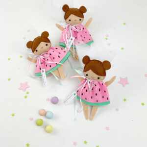 Μπομπονιέρα Κουκλίτσα - Καρπουζάκι