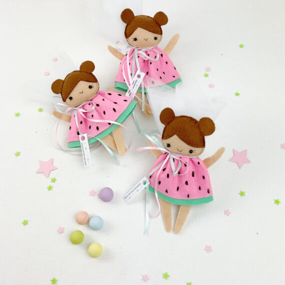 Μπομπονιέρα Κουκλίτσα - Καρπουζάκι