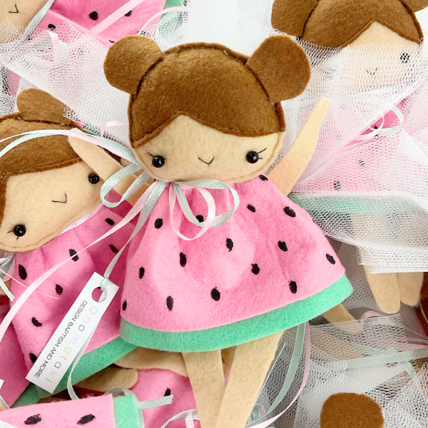 Μπομπονιέρα Κουκλίτσα - Καρπουζάκι - Image 3