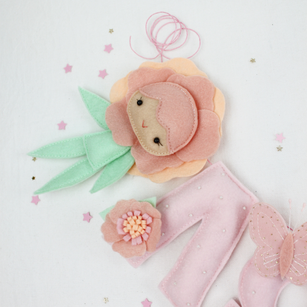 Κορίτσι Λουλούδι - Γιρλάντα με όνομα - Image 3