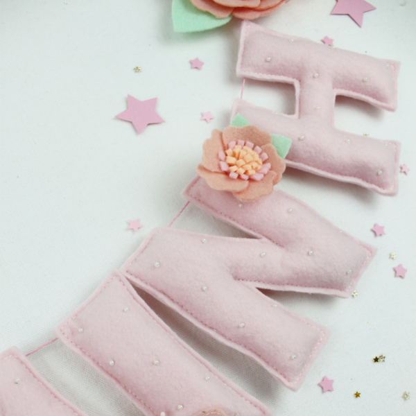 Κορίτσι Λουλούδι - Γιρλάντα με όνομα - Image 5